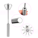 Batidora de Mano Batidor Semiautomatico Manual Giratoria Mezclador Acero Inox