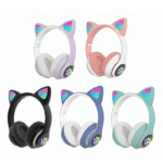 Auriculares Inalambricos Orejitas Gato Luces Colores