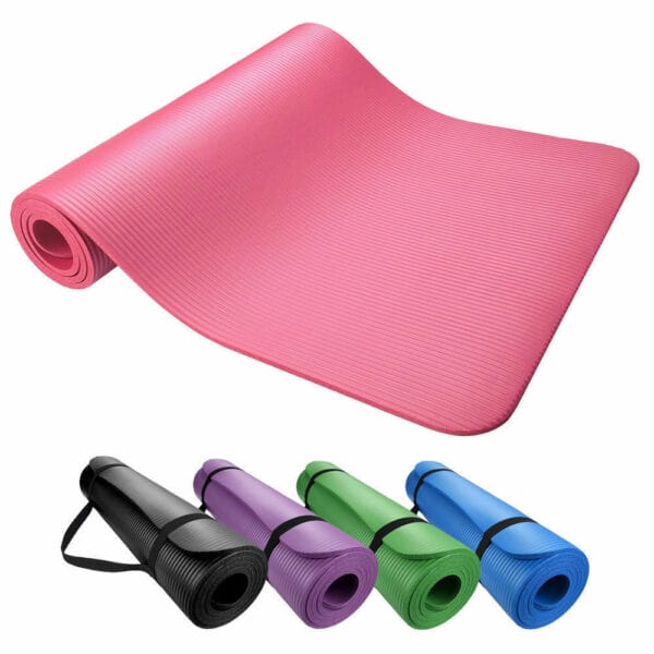 Mats De Yoga Colchoneta Para Yoga Pilates Fitness Gimnasia Con Correa