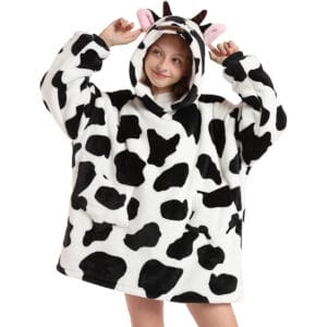 Pijama para Niños Buzo Infantil Con Capucha Manta Diseño Vaca